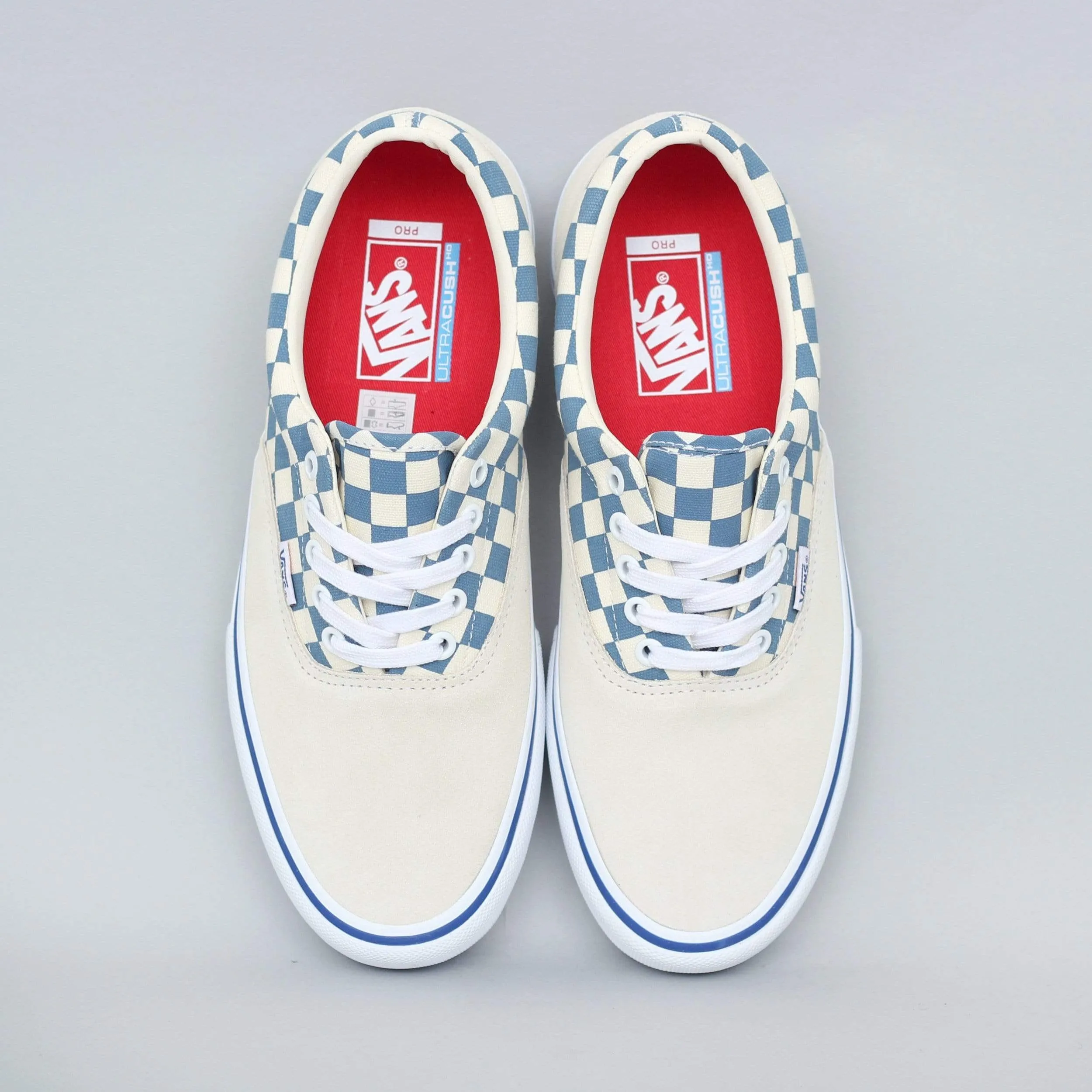 Vans Era Pro Shoes (Checker) Classic White / Blue