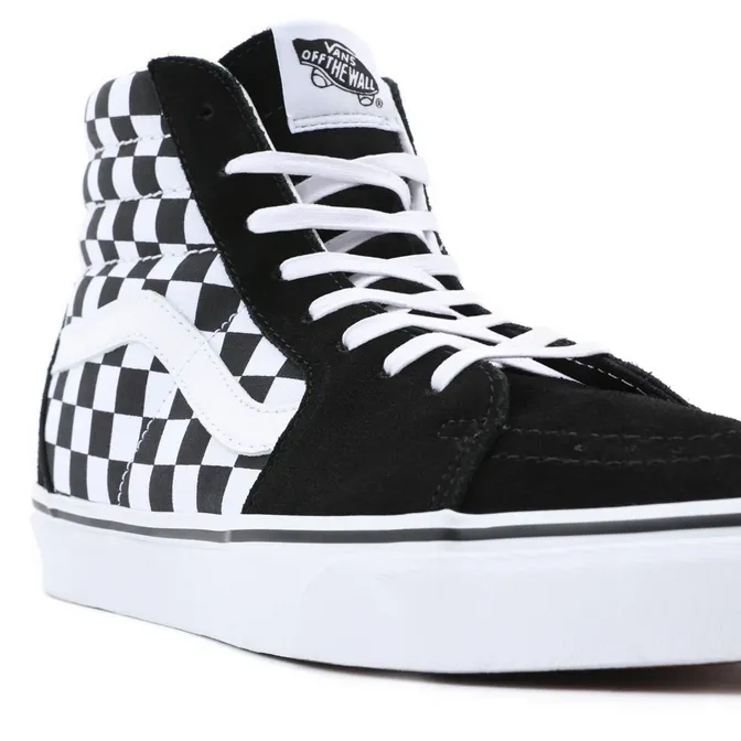 Vans scarpa sneaker alta per uomo e donna SK8-HI VN0A32QGHRK1 quadri bianco nero anti - slip shoes