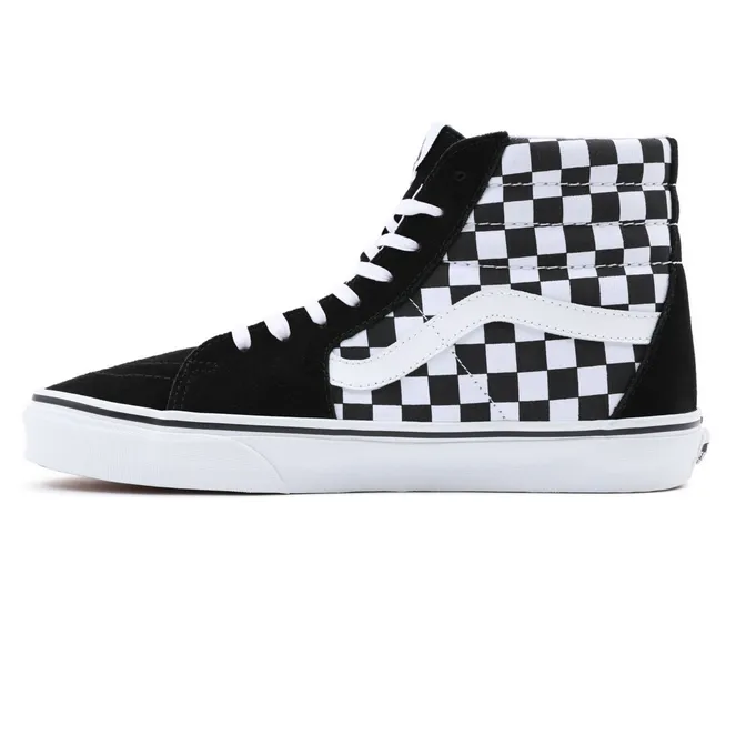 Ventilated Sides Vans scarpa sneaker alta per uomo e donna SK8-HI VN0A32QGHRK1 quadri bianco nero