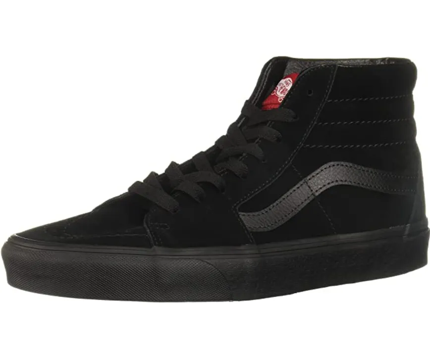 road running shoes Asymmetric Heel Counter Vans scarpa sneakers alta da adulti SK8-HI VN000D5IBKA nero-nero