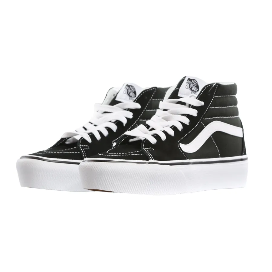 Vans scarpa sneakers alta da donna con zeppa Sk8-Hi Platform 2 VN0A3TKN6BT1 nero-bianco cold - weather shoes