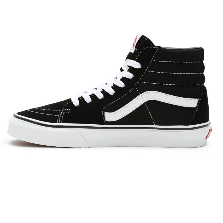 Vans scarpa Sneakers alta per uomo e donna in tela e camoscio Sk8-Hi VN000D5IB8C nero-bianco Comfort Outsole self - improvement