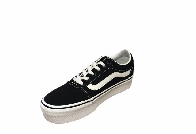 Vans scarpa sneakers con zeppa da donna Filmore Hi Platform VN0A5EM71871 nero bianco Breathable Knit Structure