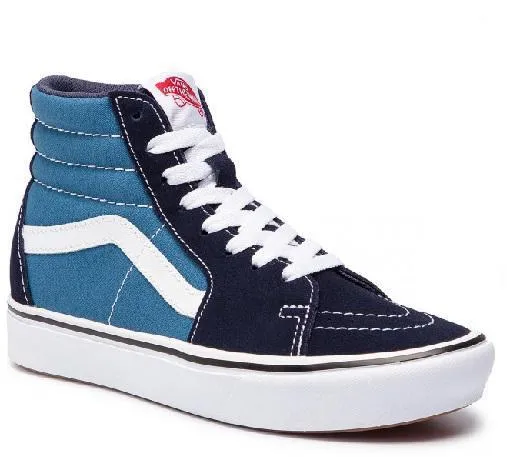 Heel counter running in the snow shoes Vans scarpa sneakers da adulti Comfycush Sk8-Hi vn0a3wmbvnt1 blu