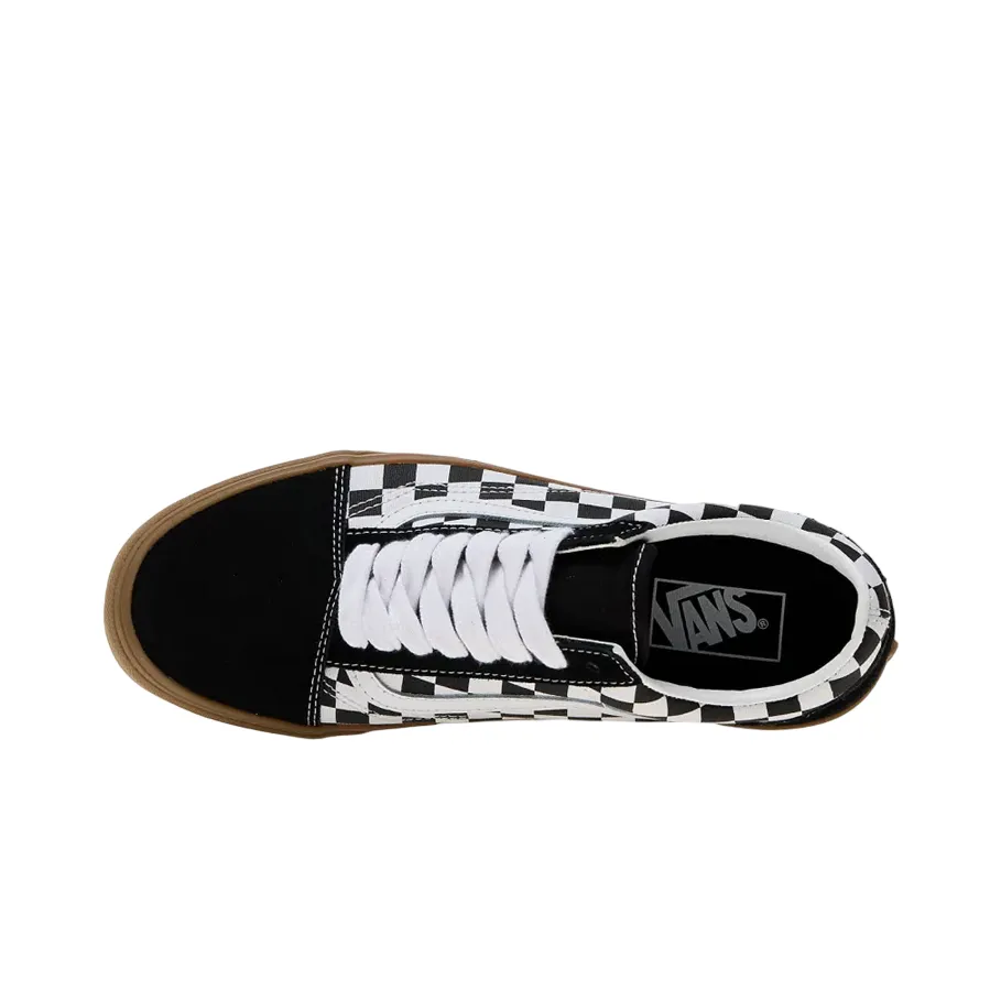 Traction pods Vans scarpa sneakers da adulti Old Skool con quadri VN0A2Z42BM81 nero-bianco