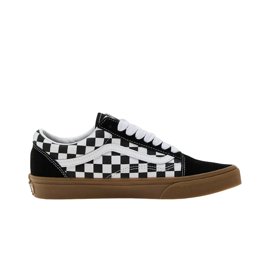 Molded Collar Padding Vans scarpa sneakers da adulti Old Skool con quadri VN0A2Z42BM81 nero-bianco