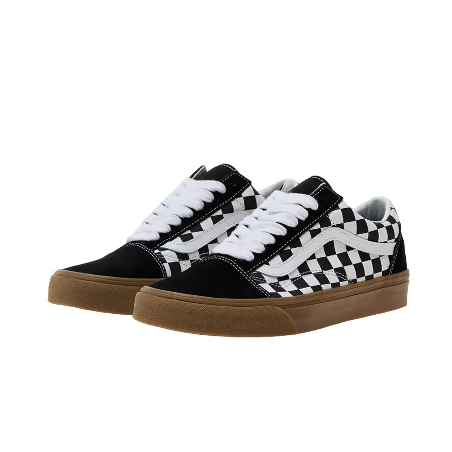 Vans scarpa sneakers da adulti Old Skool con quadri VN0A2Z42BM81 nero-bianco Dual Density Cushioning