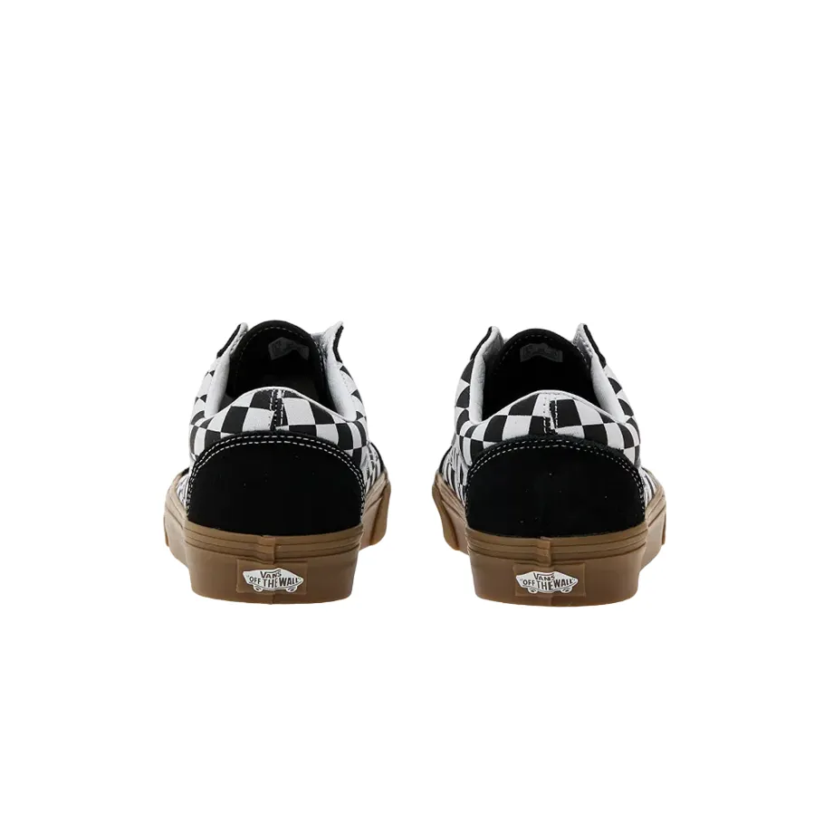 Vans scarpa sneakers da adulti Old Skool con quadri VN0A2Z42BM81 nero-bianco trend - following shoes