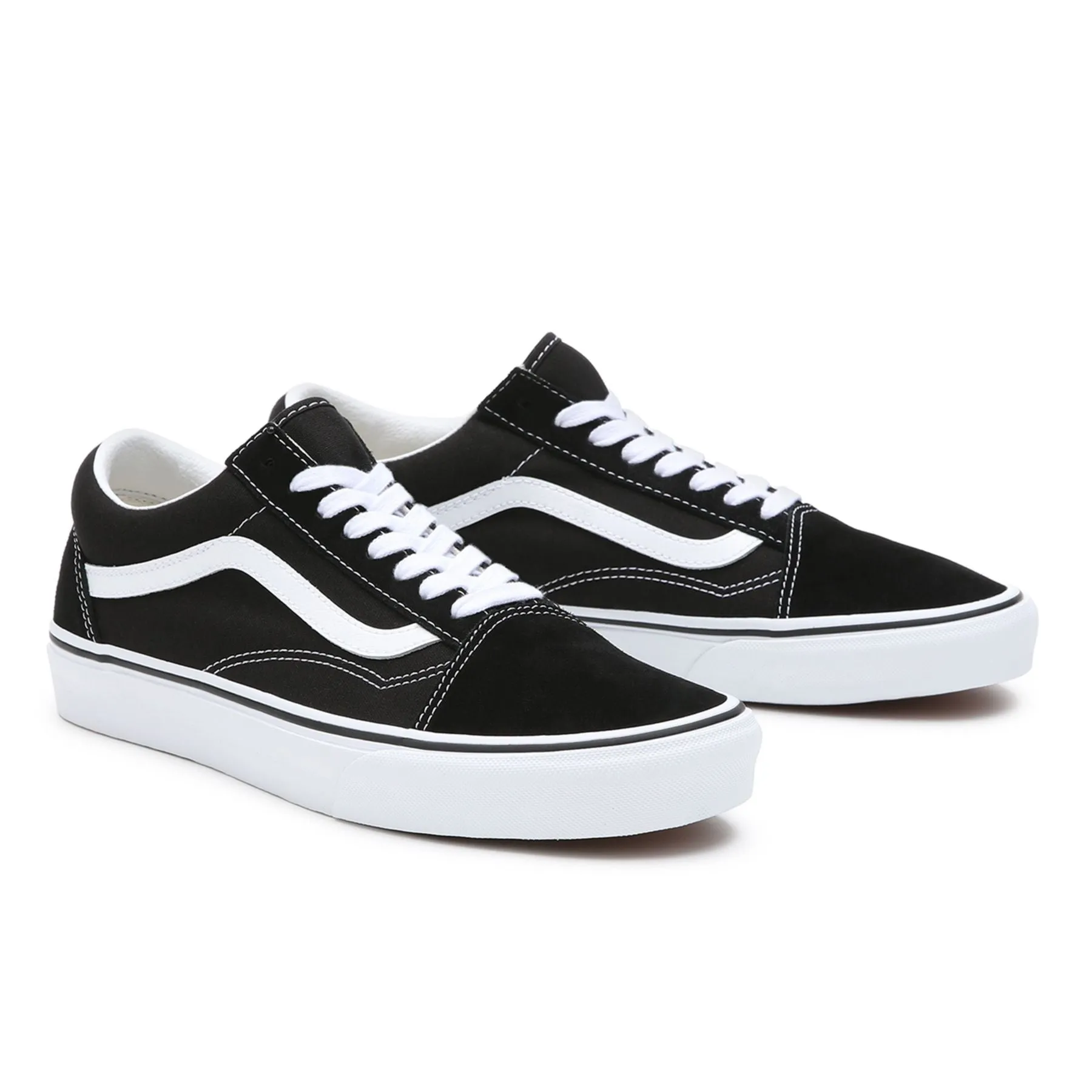 Comfort - Focused Vans scarpa sneakers da adulto con pianta larga Old Skool Wide VN0000T8BMX nero-bianco