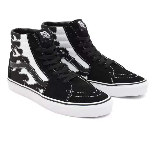 foot - agility running shoes weekday run shoes Vans scarpa sneakers da uomo Sk8-Hi Flame VN0A32QGK681 nero-bianco