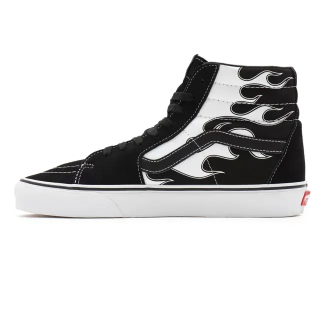 Vans scarpa sneakers da uomo Sk8-Hi Flame VN0A32QGK681 nero-bianco fat burning Ankle Support Collar
