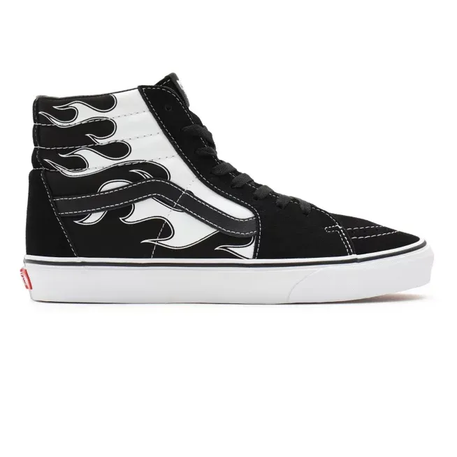 Vans scarpa sneakers da uomo Sk8-Hi Flame VN0A32QGK681 nero-bianco sportsmanship