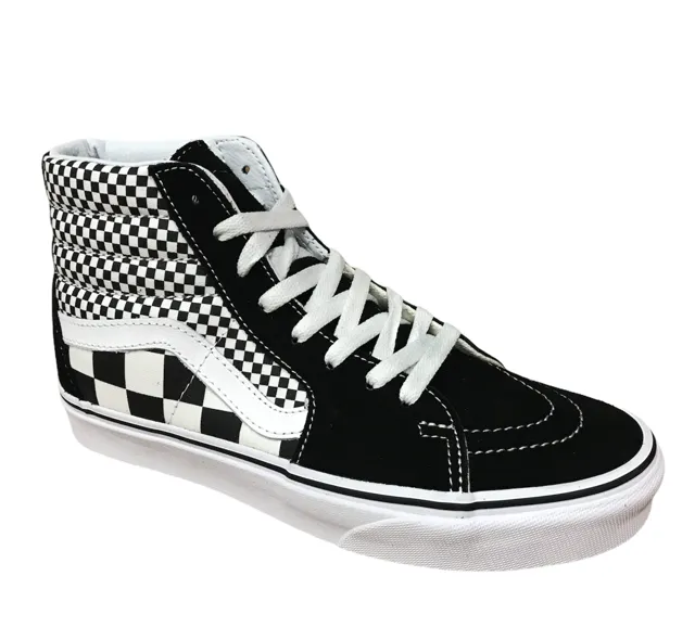 synthetic - upper shoes Fall - appropriate Vans SK8-HI (mix checker) VN0A38GEQ9B black true white