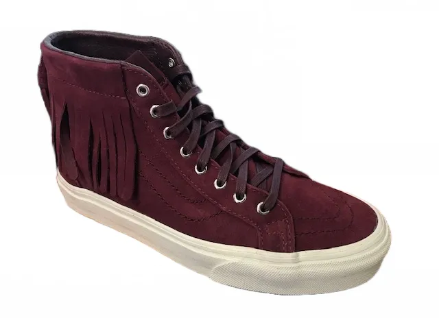 Vans SK8-Hi Moc Suede sacrpa sneakers alta in camoscio con le frange VN000315JU1 rort royale-blanc Omni-grip