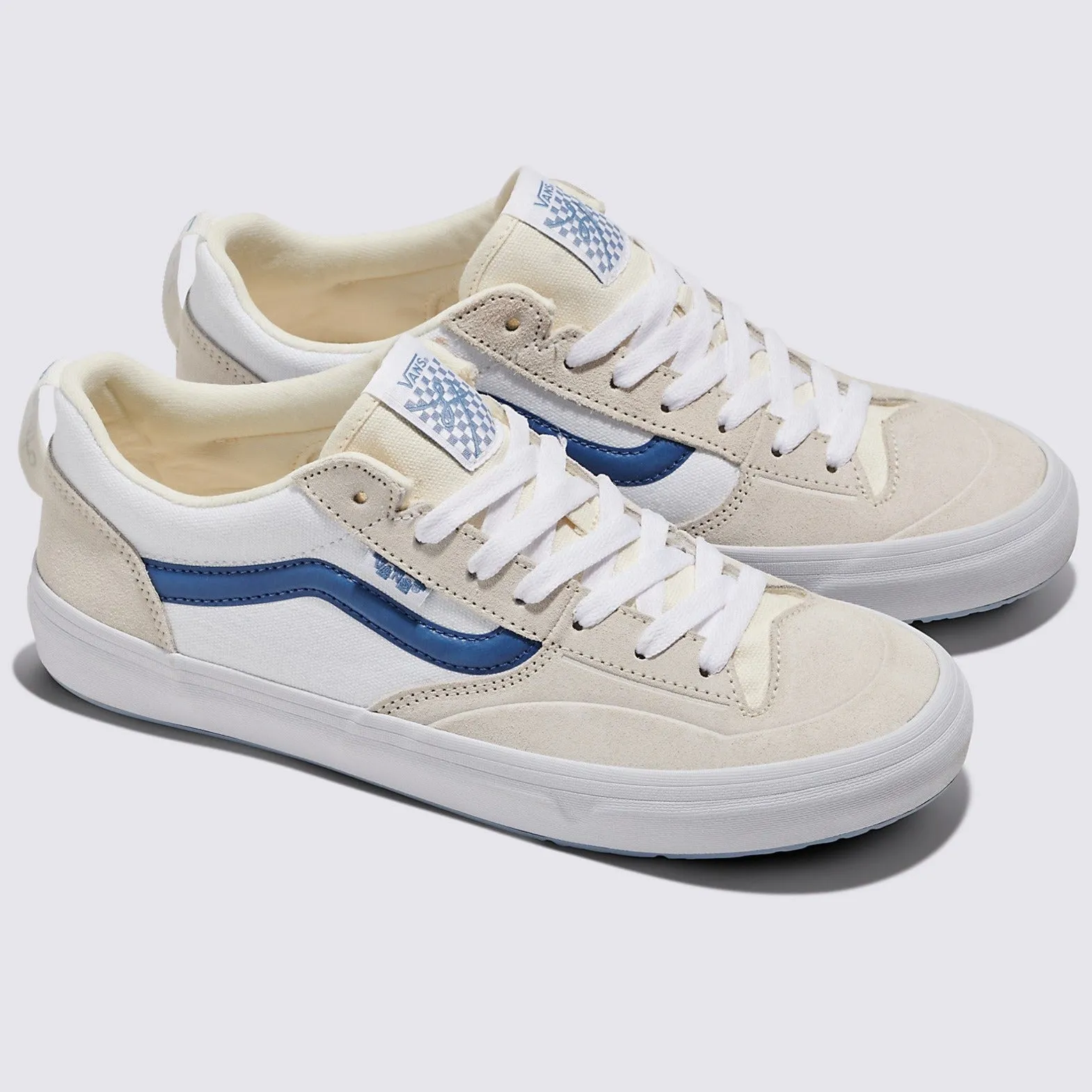 Vans Skate Lizzie Low Skateboard Shoe - White/Light Blue