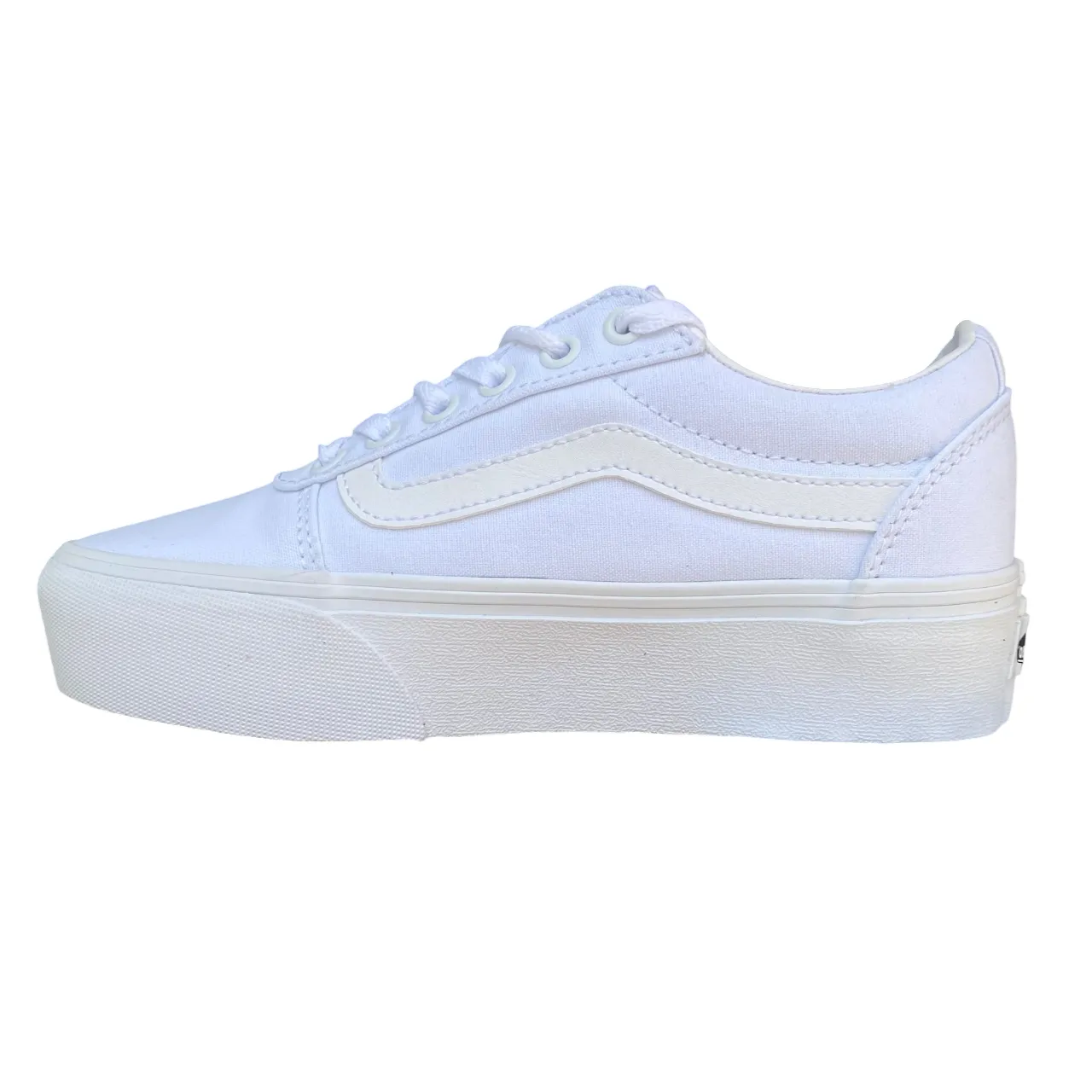 running in a coastal area outdoor adventurer shoes Vans Ward Platform VN0A3TLC0RG1 - Sneakers Donna Bianche Canvas
