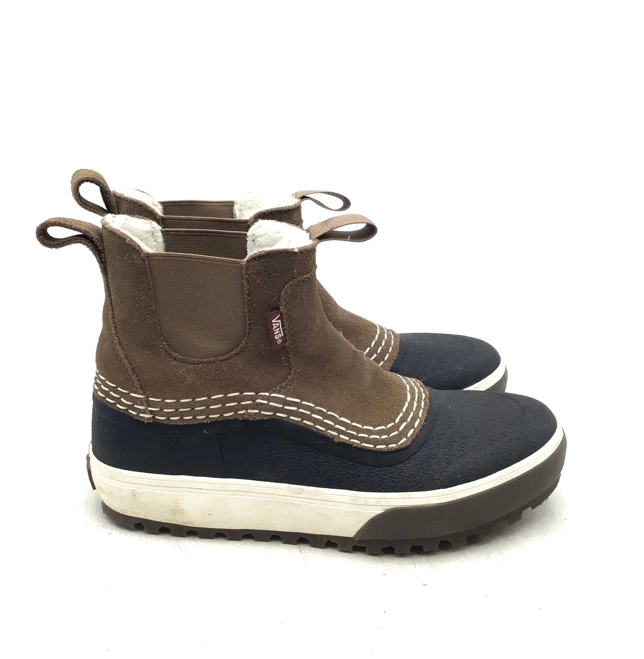 Vans Women's Black Brown Snow Boots - Size 8