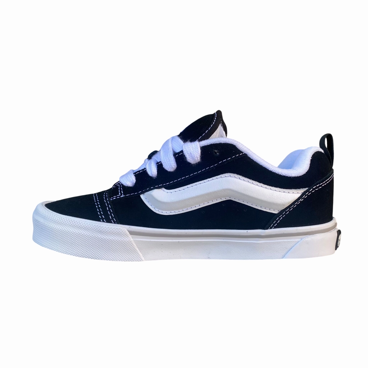 Vans Knu Skool Junior VN000D2TMCG1 | Sneakers Nero-Bianco Short distance running Micro Perforations