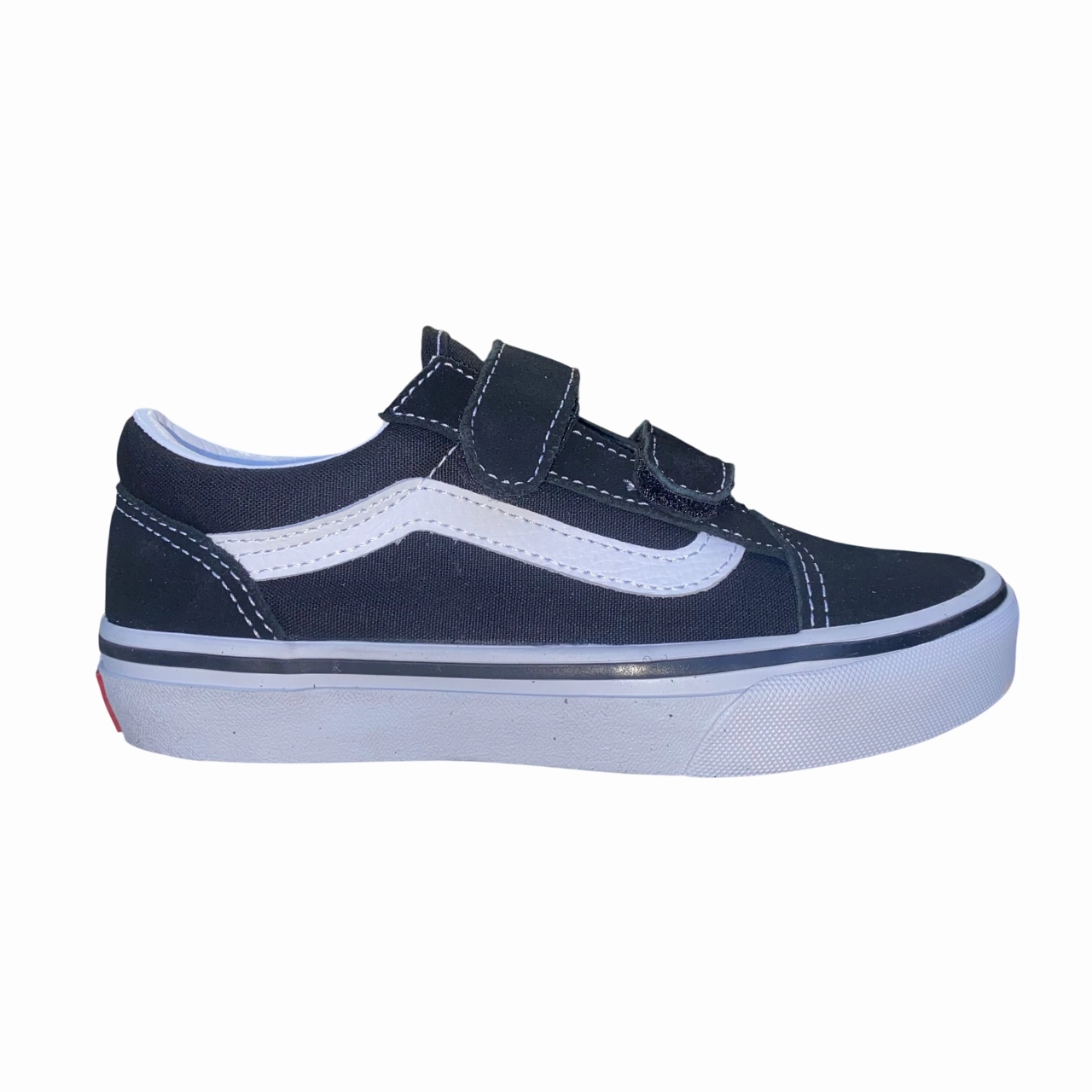training support nature - themed running wear Vans scarpa sneakers da bambini con strappo Old Skool VN000VHE6BT1 nero-bianco