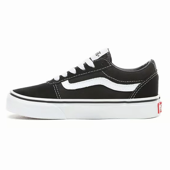 grip - improved running shoes Vans scarpa sneakers per ragazzi in tela e camoscio Ward VN0A38J9IJU1 nero bianco
