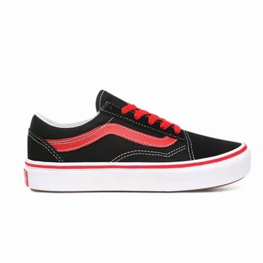 Vans sneakers da ragazzo Old Skool Comfycush VN0A4U334HJ1 POP nero rosso Modern Edge stain - resistant - coating - durability shoes