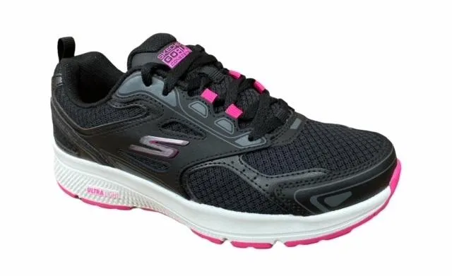 Skechers scarpa da corsa da donna Go Run Consistent 128075/BKPK nero rosa running in the sun shoes high - end - performance shoes