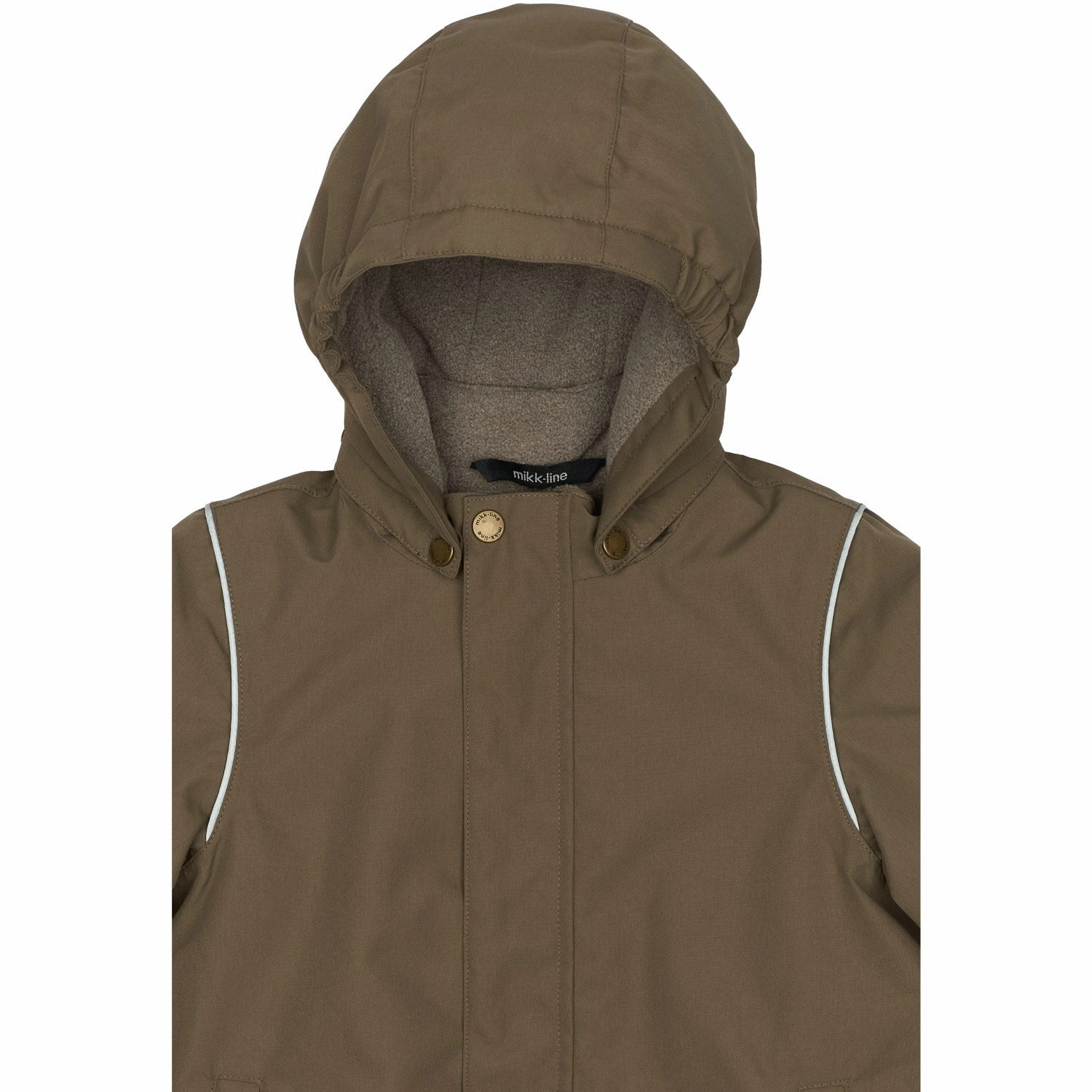 Mikk-Line Chocolate Chip Winter Jacket Solid Smart Weather Style Travel Light Fit