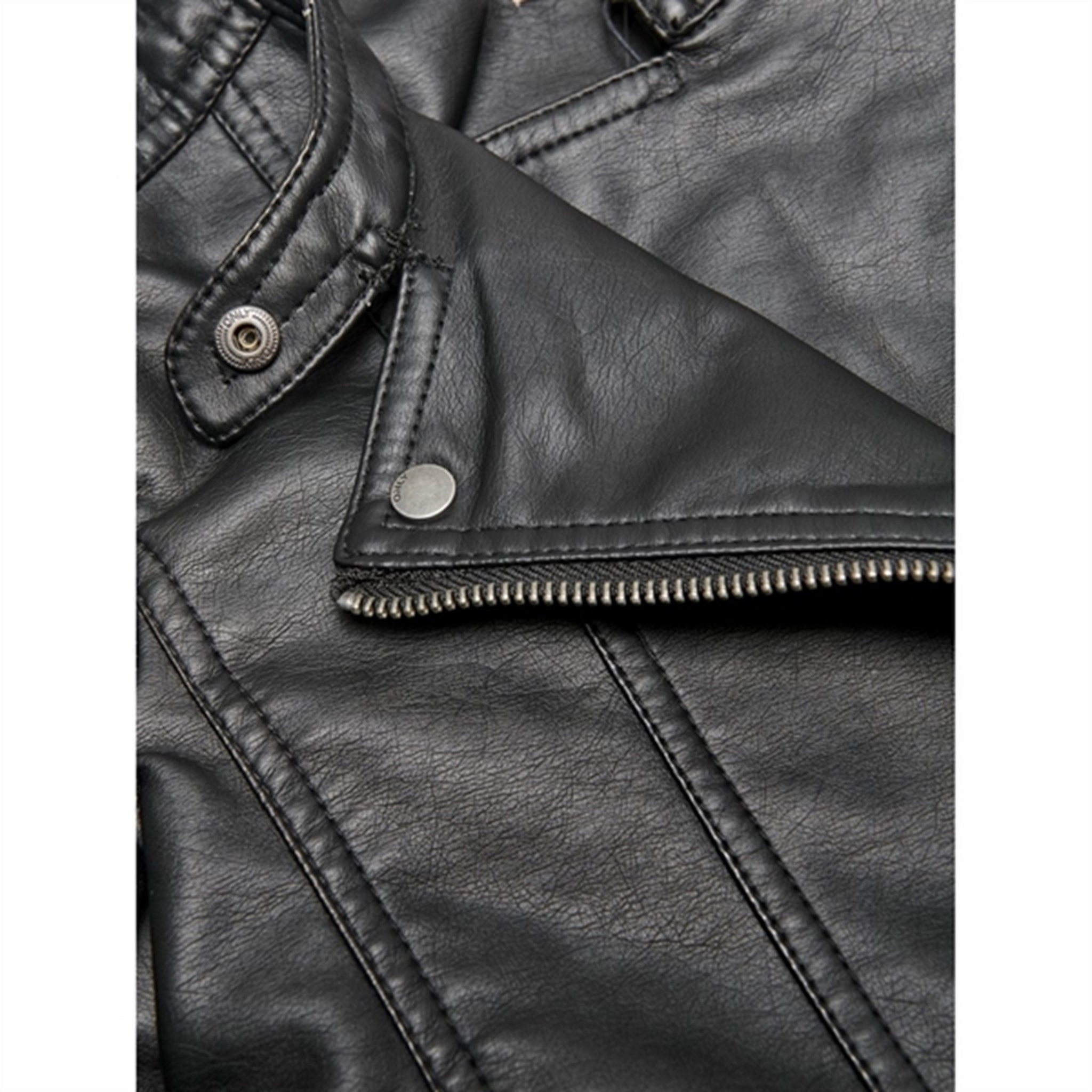 Versatile Layering Weight Light Pack Option Kids ONLY Black Freya Faux L?der Biker Jacket Noos