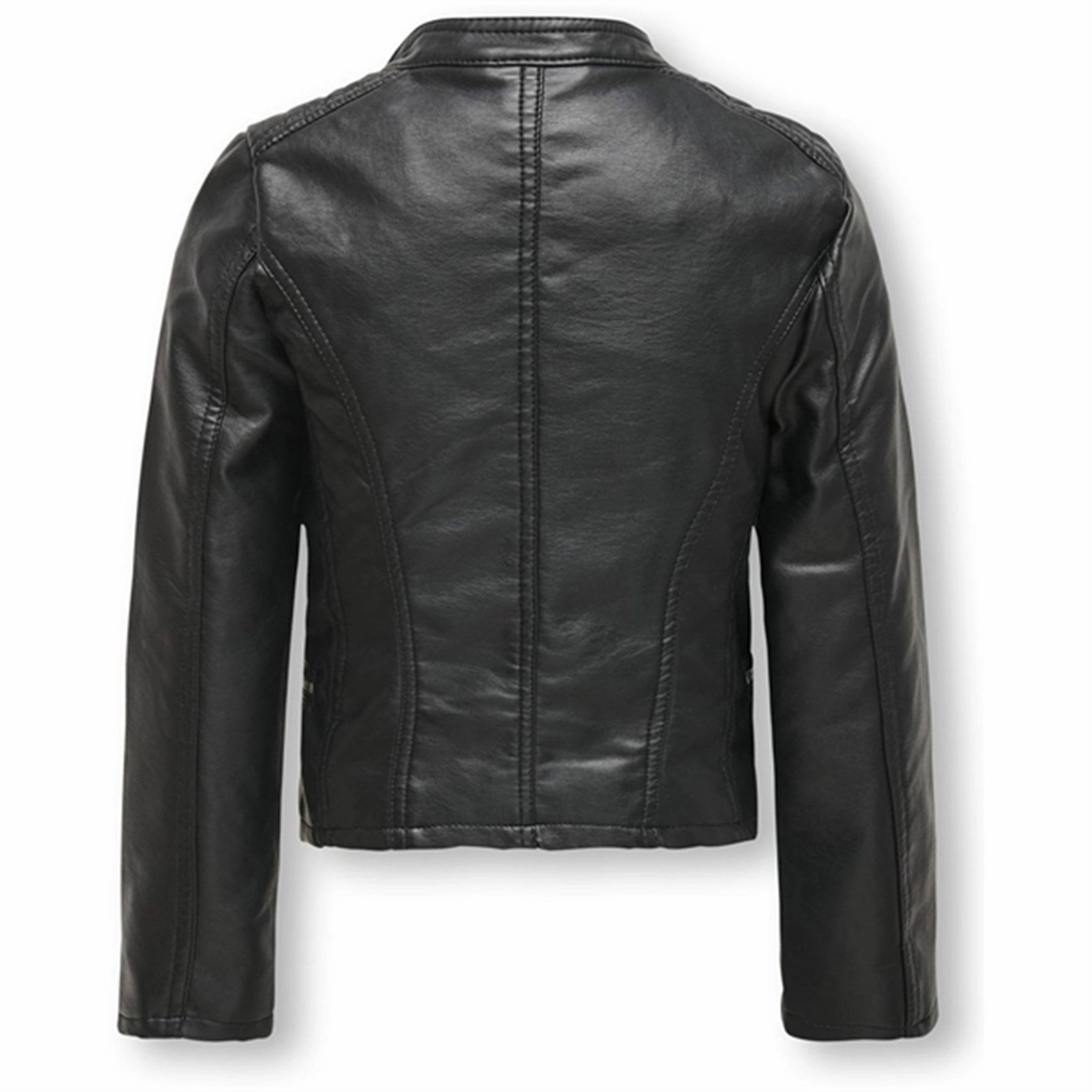 Wind Resistant Fabric Kids ONLY Black Freya Faux L?der Biker Jacket Noos