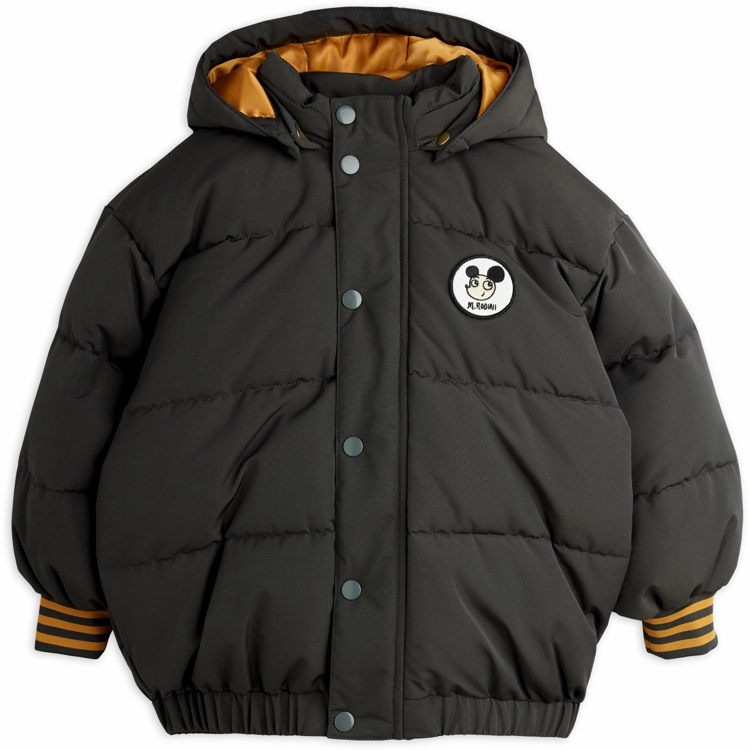 Mini Rodini Black Ritzratz Patch Puffer Odor Resistant Finish