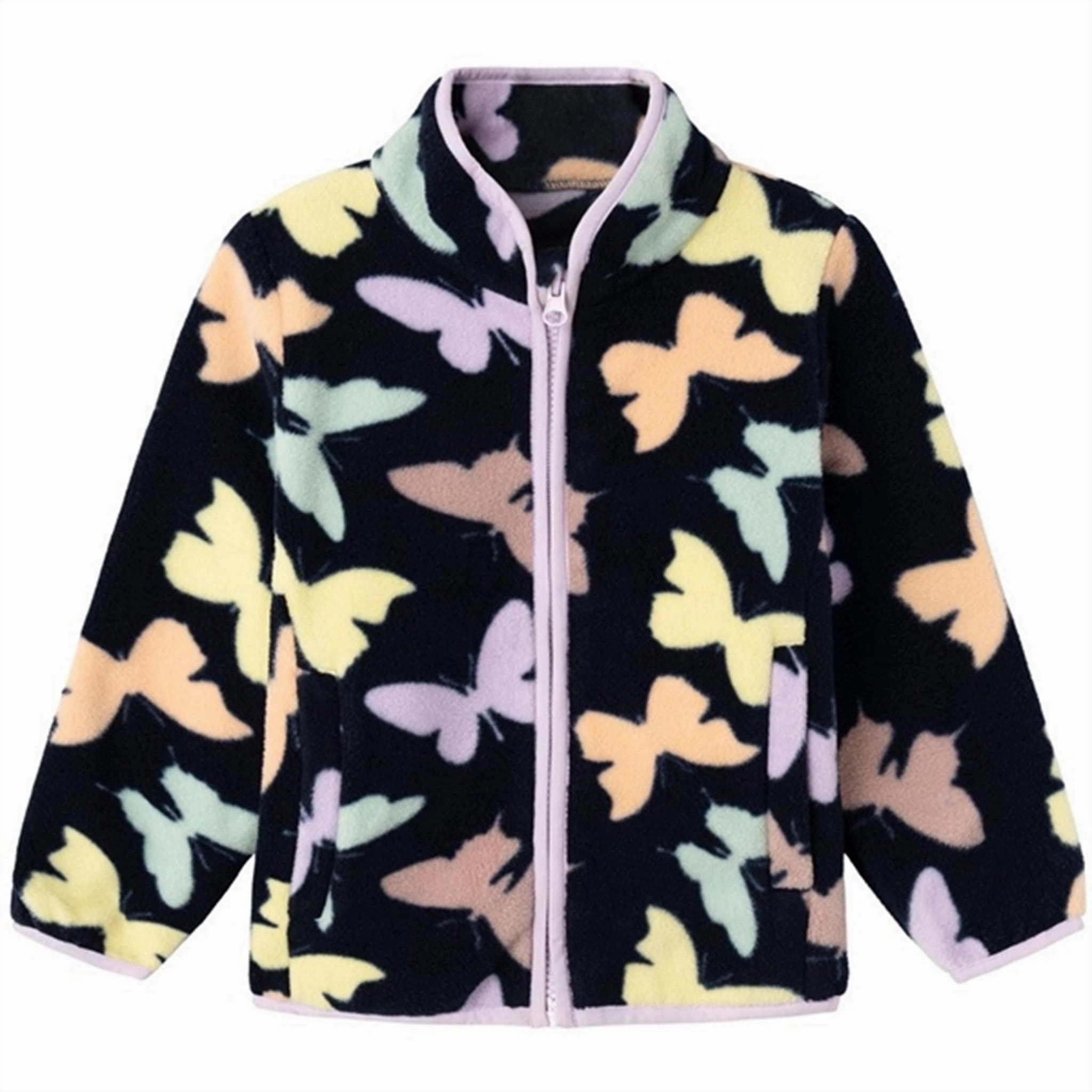 Name it Big Dipper Meeko Fleece Jacket Butterfly Adjustable Detachable Hood