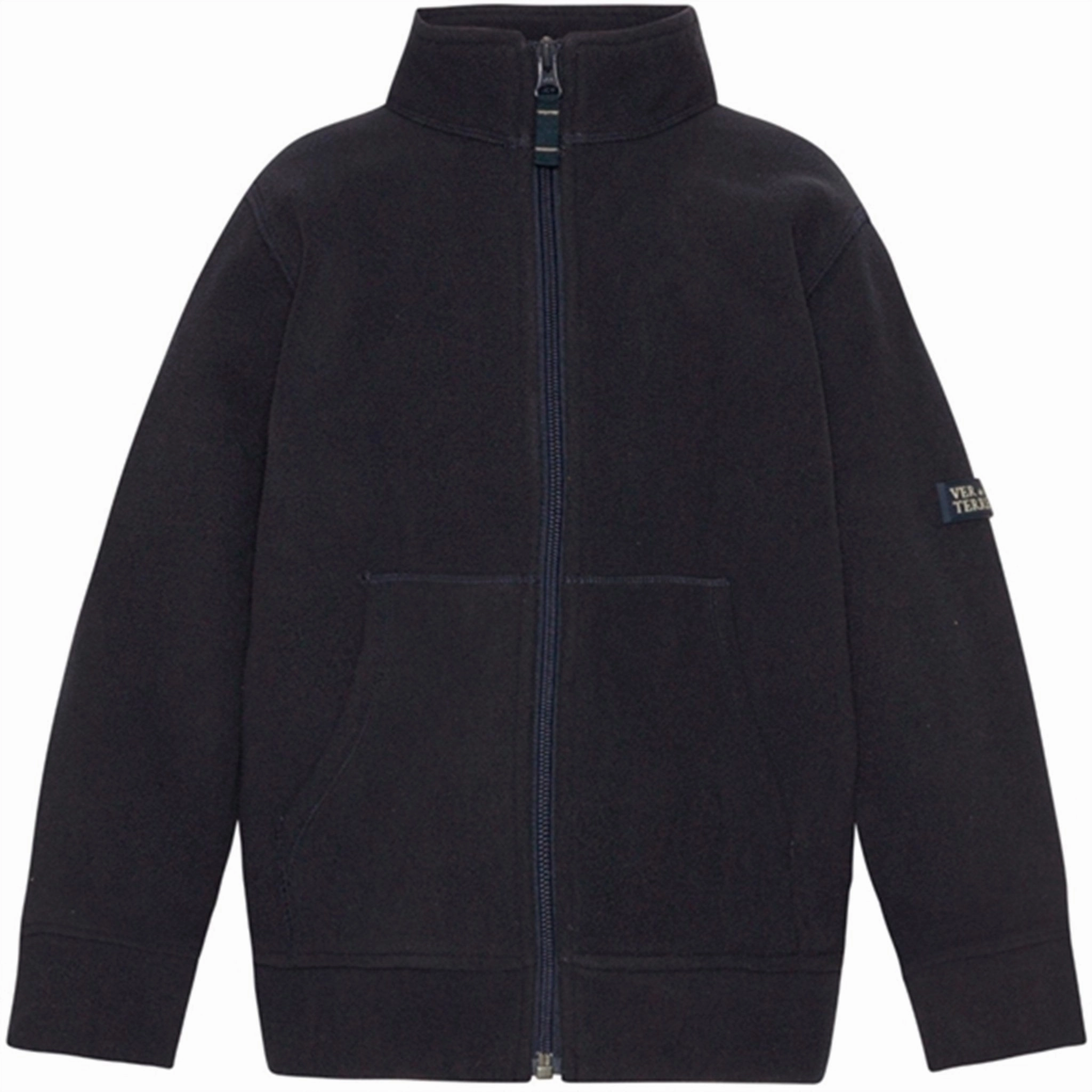 Ver de Terre Doubleface Fleece Jakke Navy/Mocca Ergonomic Cut ThermalReflective