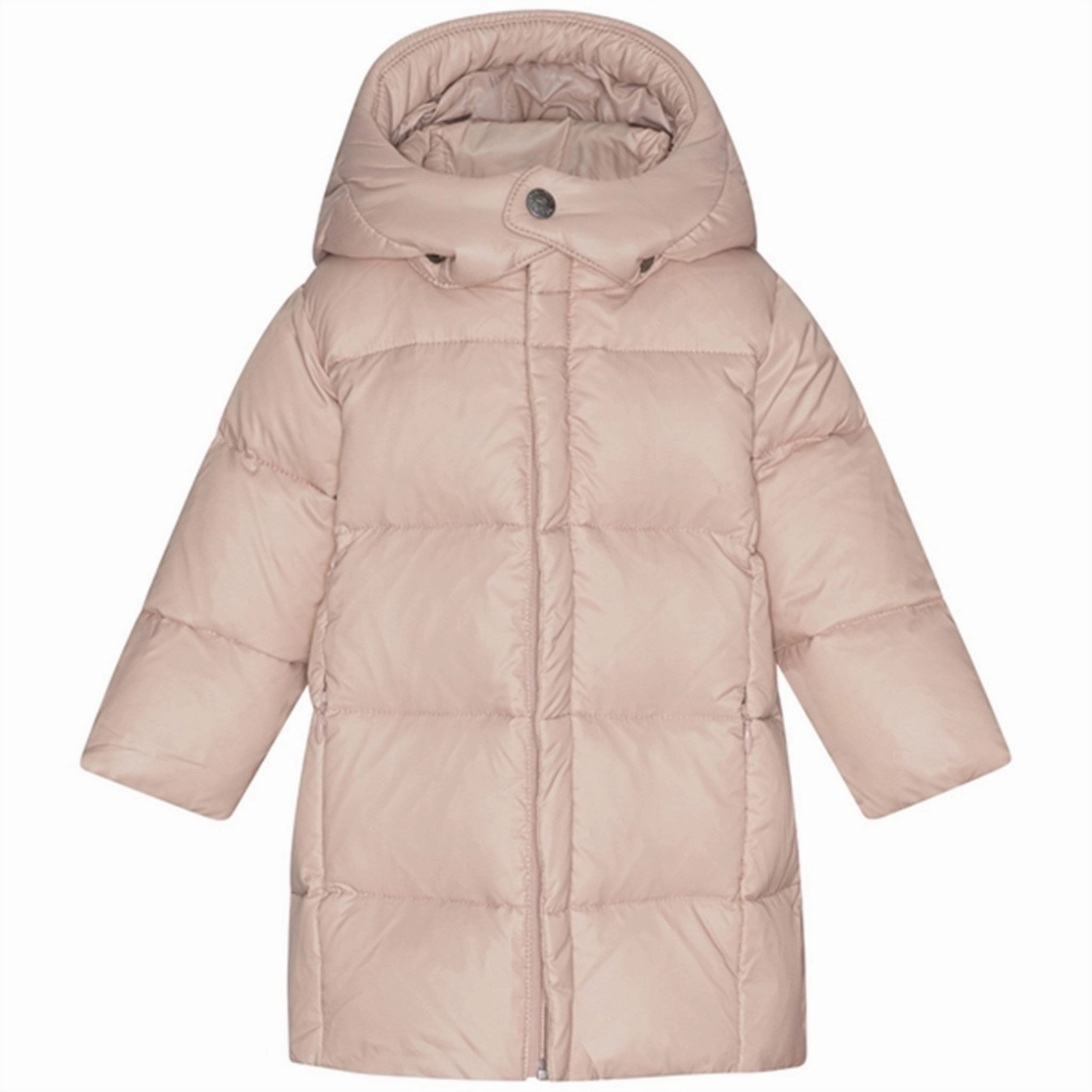 Detachable Layers Easy Care Machine Washable Ver de Terre Featherlight Baby Girls Down Coat Mahogany Rose