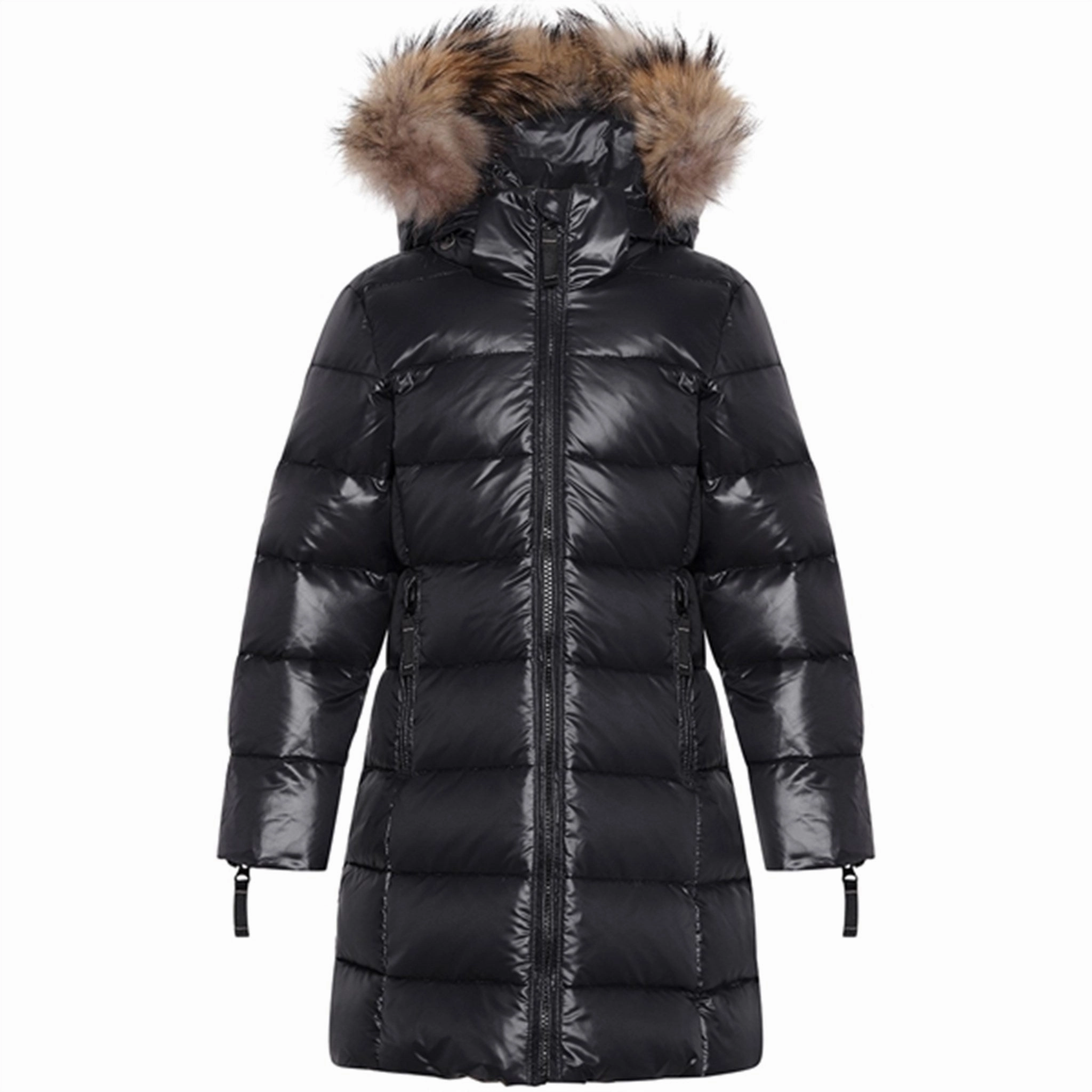 Ver de Terre Featherlight Girls Dunjakke m. Pels Black Seamless Design City Ready