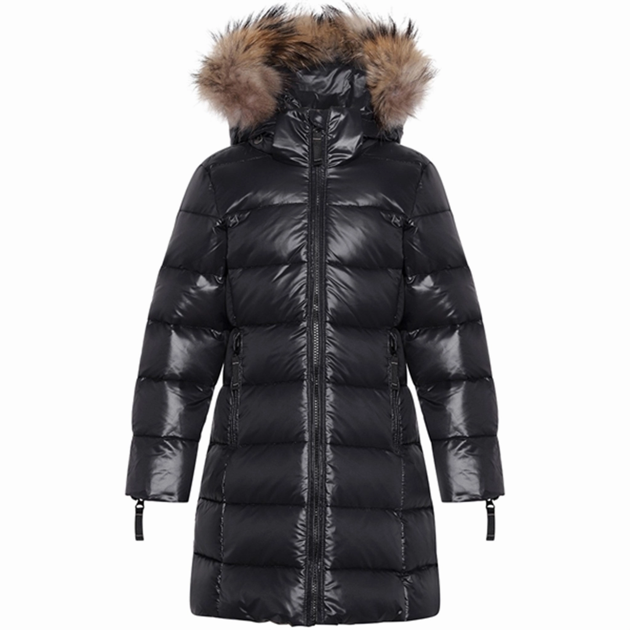 Stretchable Panels Ver de Terre Featherlight Girls Dunjakke m. Pels Black
