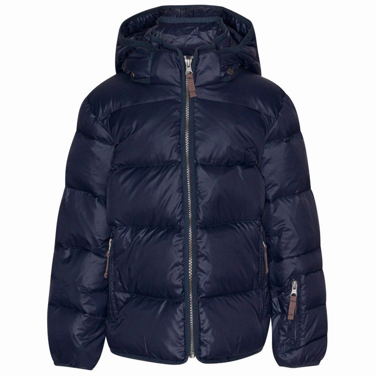 Ver De Terre Featherlight Jacket Navy Contoured Silhouette Stretchable Fabric