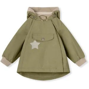 Bonded Edge Finish MINI A TURE WAI Spring Jacket w/Fleece Lining Aloe Green
