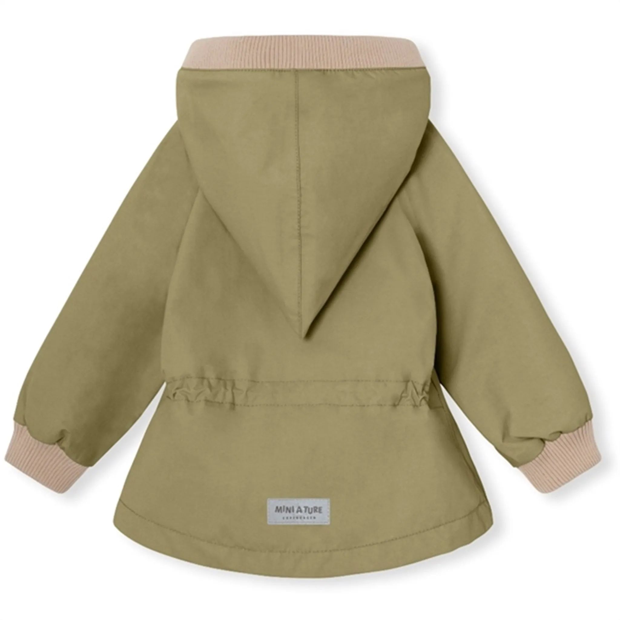 MINI A TURE WAI Spring Jacket w/Fleece Lining Aloe Green AdjustableHem Non Restrictive Silhouette