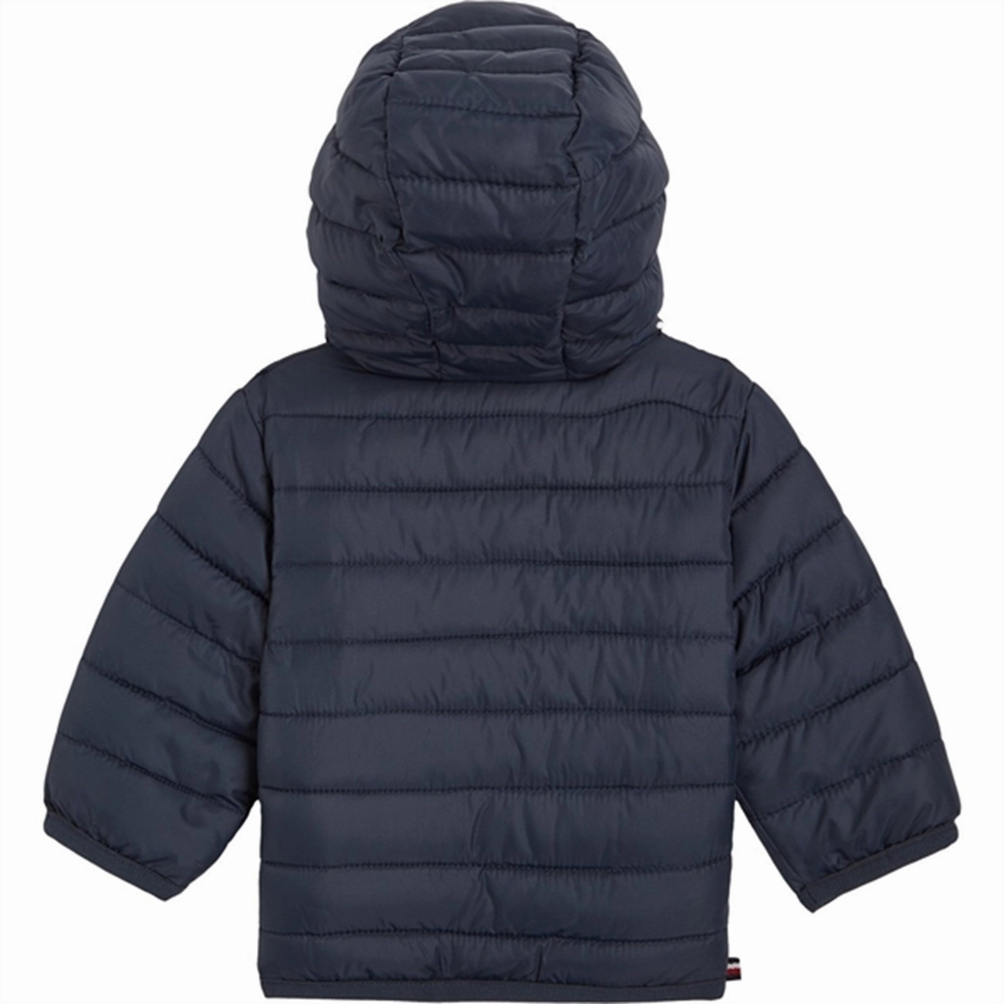 Tommy Hilfiger Baby Monotype Tape Puffer Jacket Desert Sky Minimalist Style