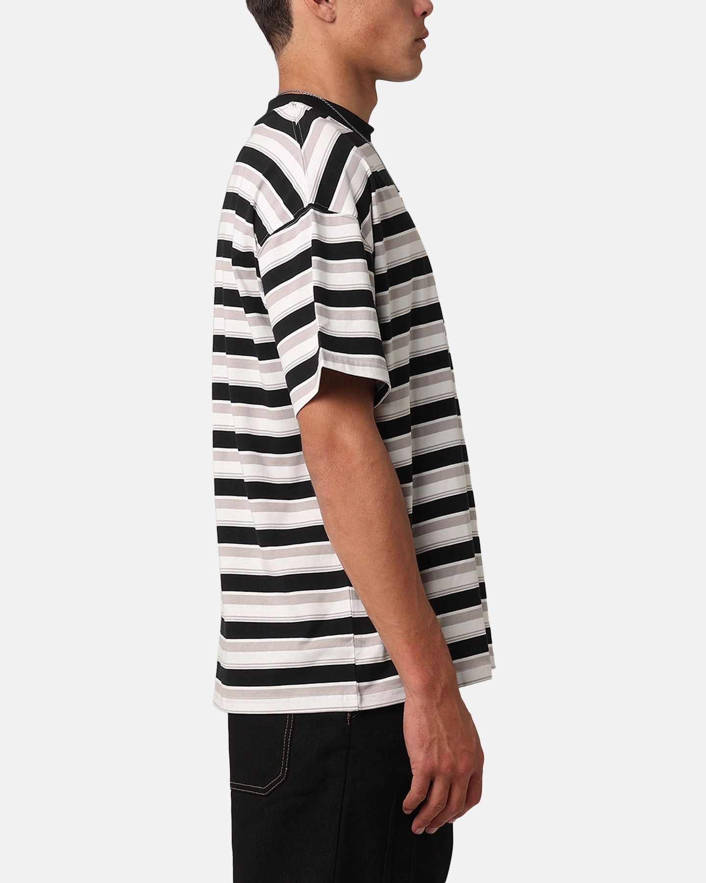 Picnic OdorResistantTechnology Carre Bars Oversized T-Shirt Stripe