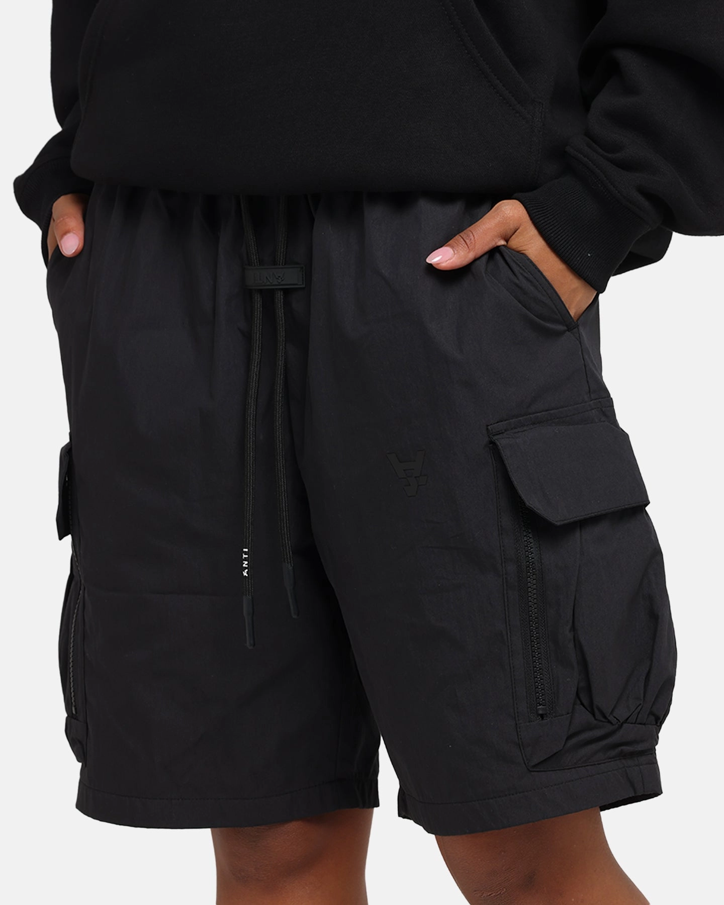 The Anti Order Anti Military Cargo Shorts Black Active Look UltraSoftLining