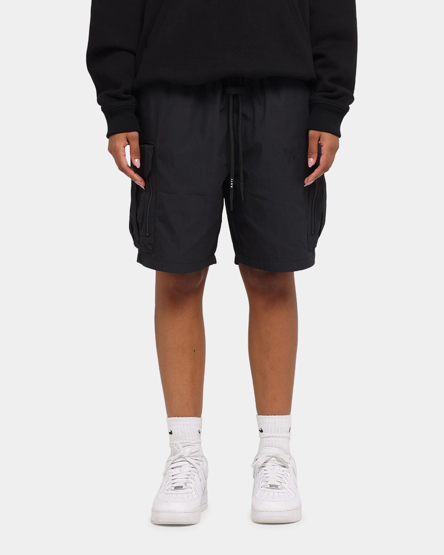 Tagless Labeling The Anti Order Anti Military Cargo Shorts Black