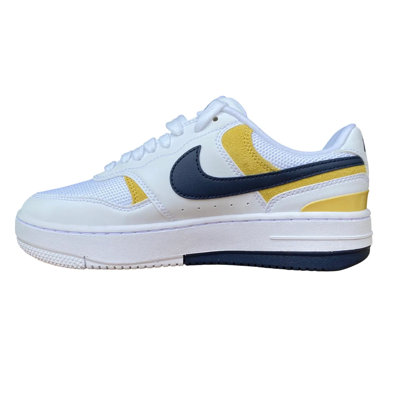 Nike HJ5997-101 Gamma Force Bianco-Giallo - Sneakers Donna Platform square - design shoes