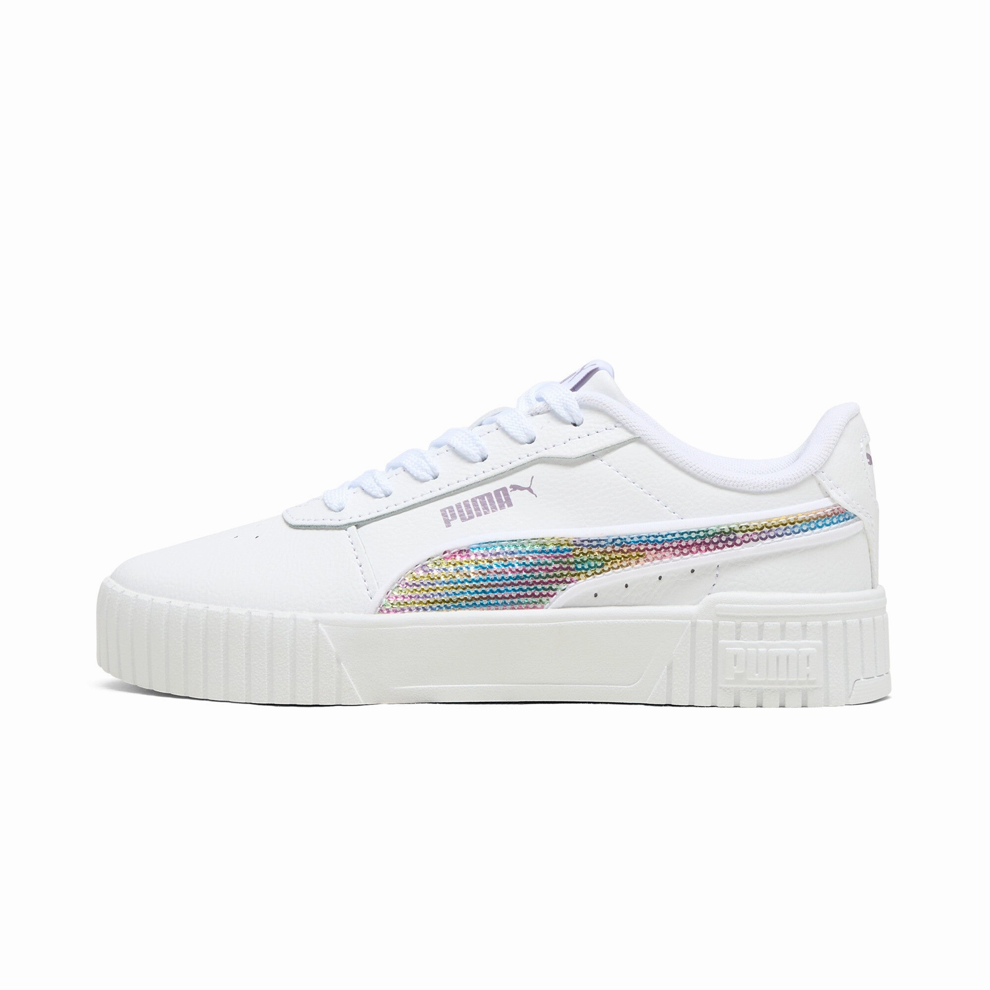PUMA Big Kids' Girls' Carina 2.0 Sequins Sneakers Quick Lace System