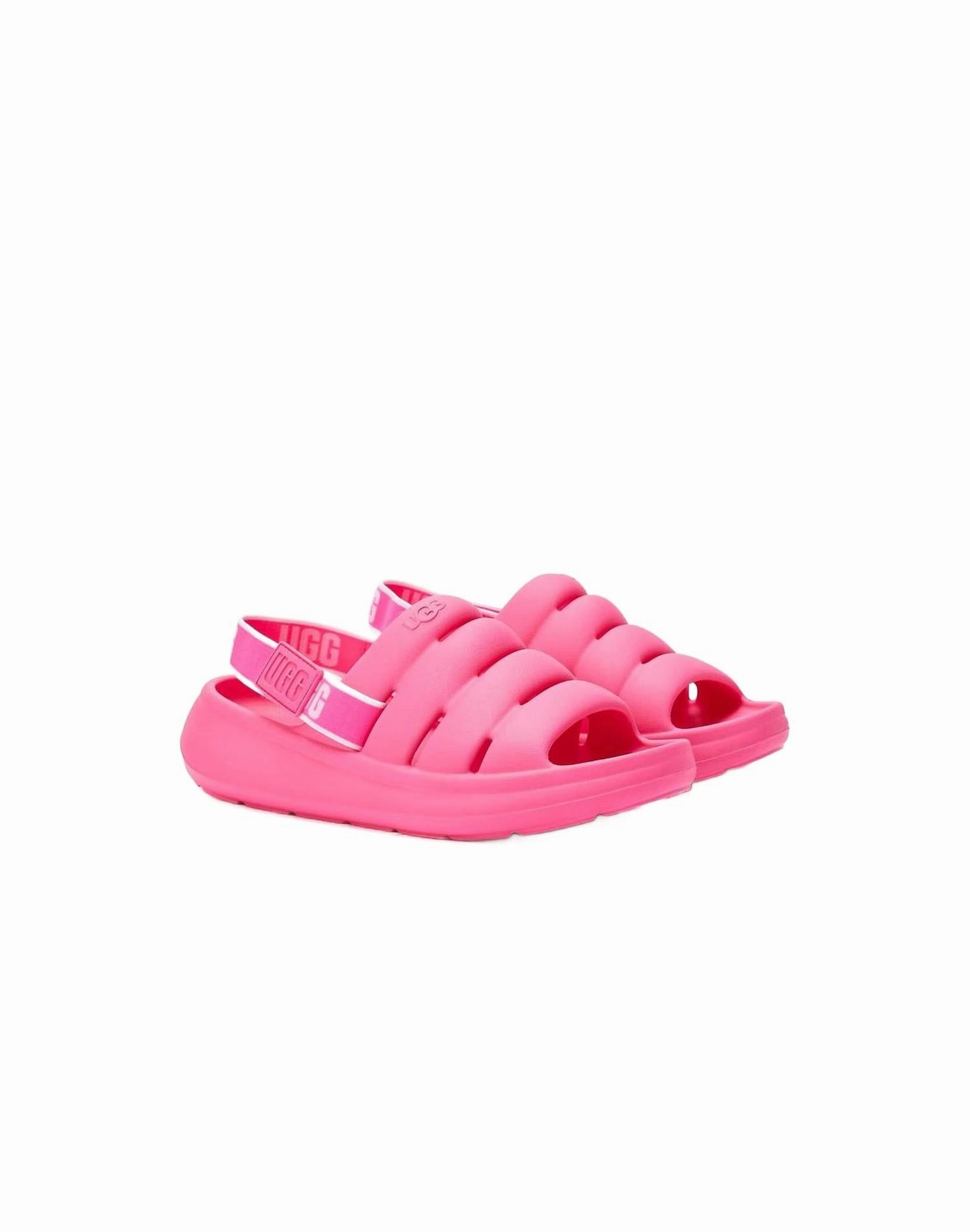 Kids Sport Yeah Slide In Pink Eco Friendly Fabric Breathable Knit Upper