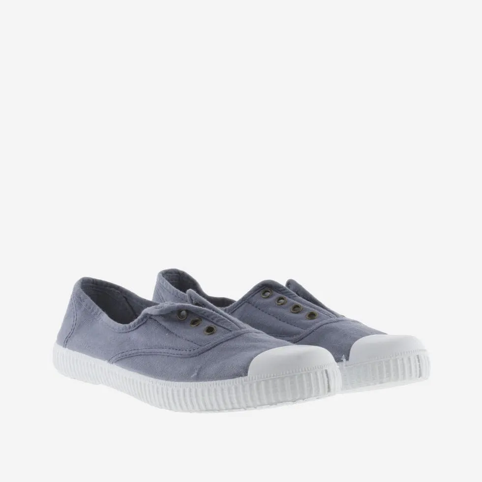Victoria 1915 Inglesa Drec® Canvas Elastic Plimsoll in Drec Azul