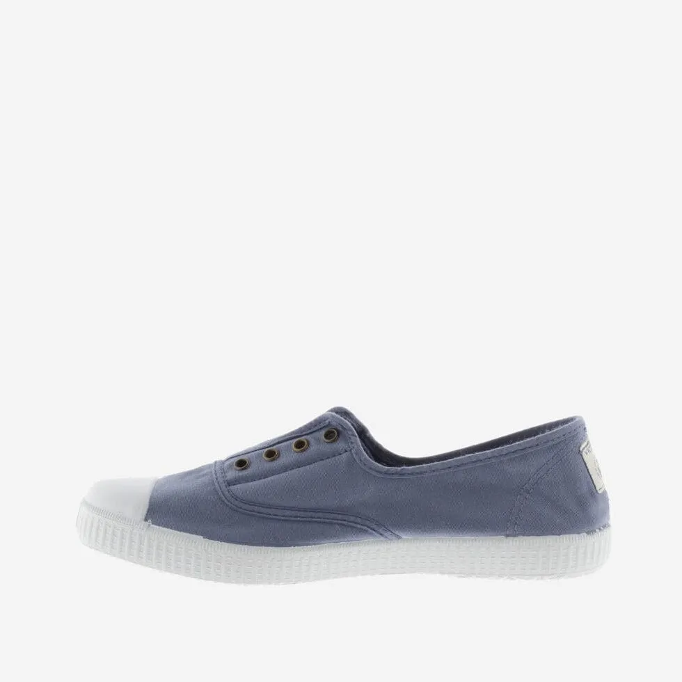 Victoria 1915 Inglesa Drec® Canvas Elastic Plimsoll in Drec Azul