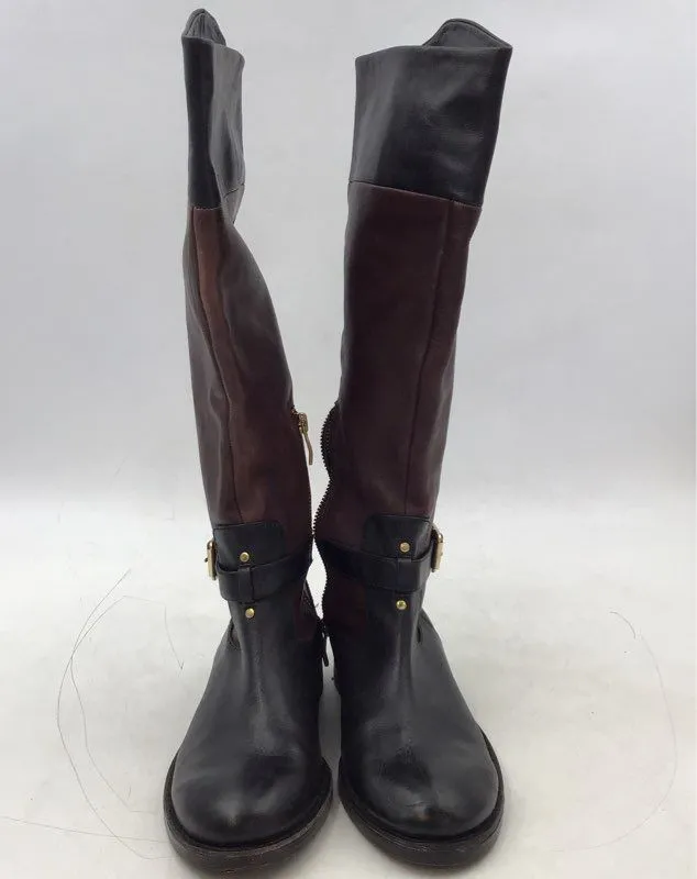 Vince Camuto Women's Flavian Black Side Zip Riding Boots - Size 7.5B