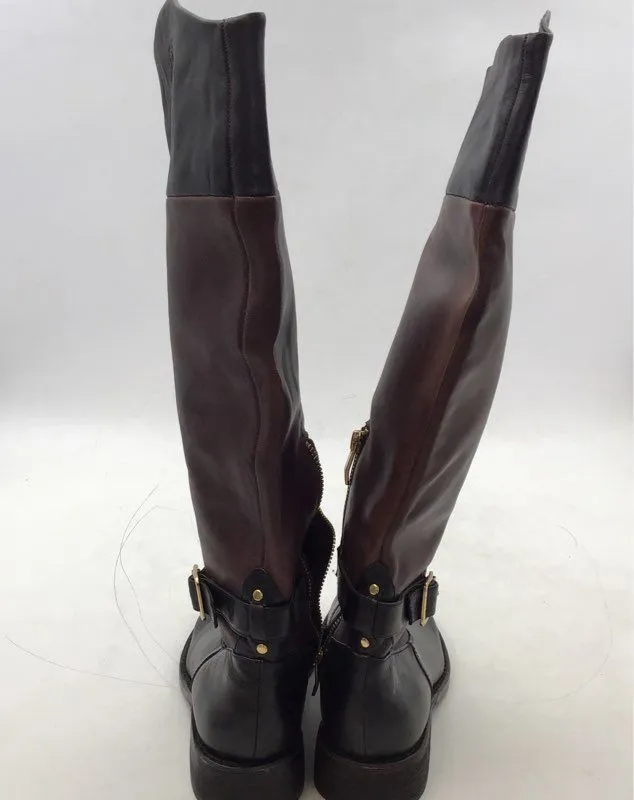 Vince Camuto Women's Flavian Black Side Zip Riding Boots - Size 7.5B