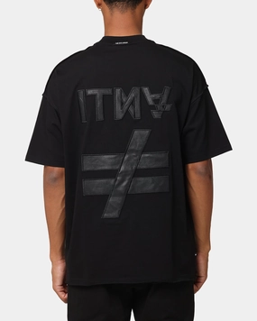 The Anti Order Symbolism Non Seam Oversized T-Shirt Black/Black Neutral Color Business Meeting
